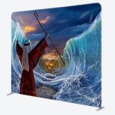 Aperturee - Aperturee The Red Sea Jews Fabric Backdrop Cover for Birthday